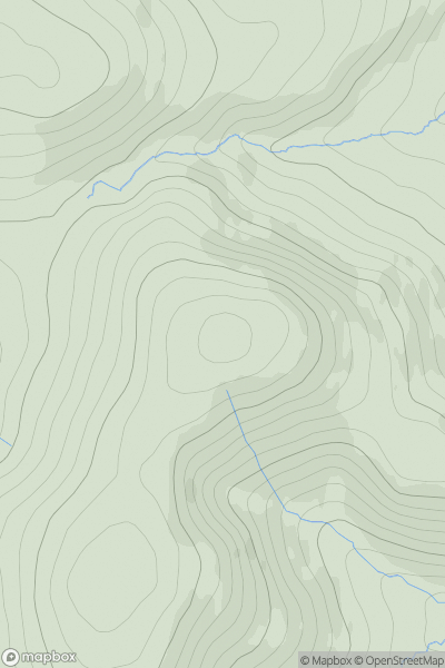 Thumbnail image for The Mount [Firth of Forth to the River Tweed] [NT144575] showing contour plot for surrounding peak
